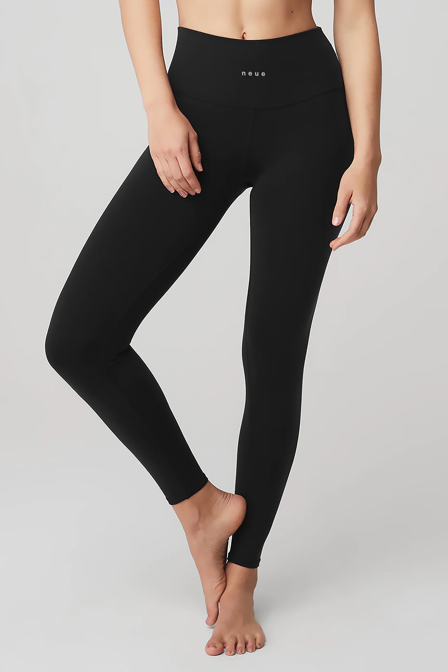 New Balance Yoga Pants Sz L Black Polyester Stretch Fitted YGI N2-36 