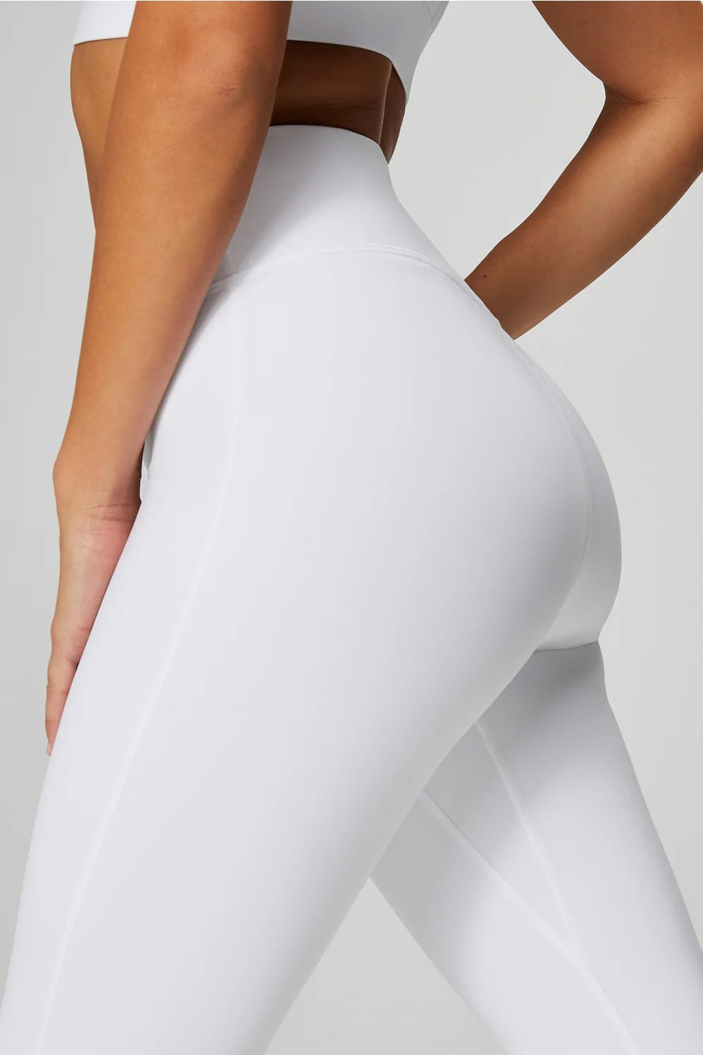 Essential white leggings side view